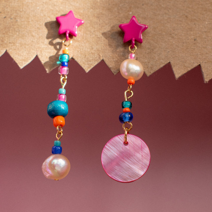 Elliot Freshwater Pearl and Shell Earrings