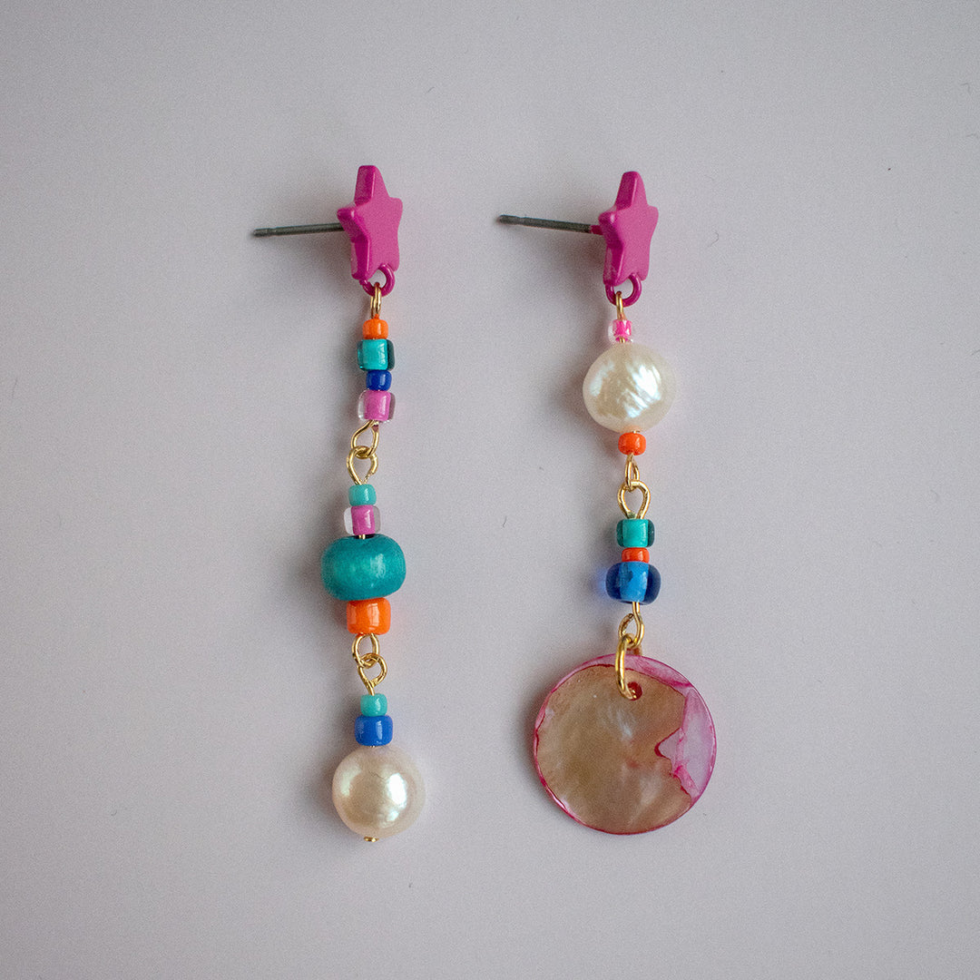 Elliot Freshwater Pearl and Shell Earrings