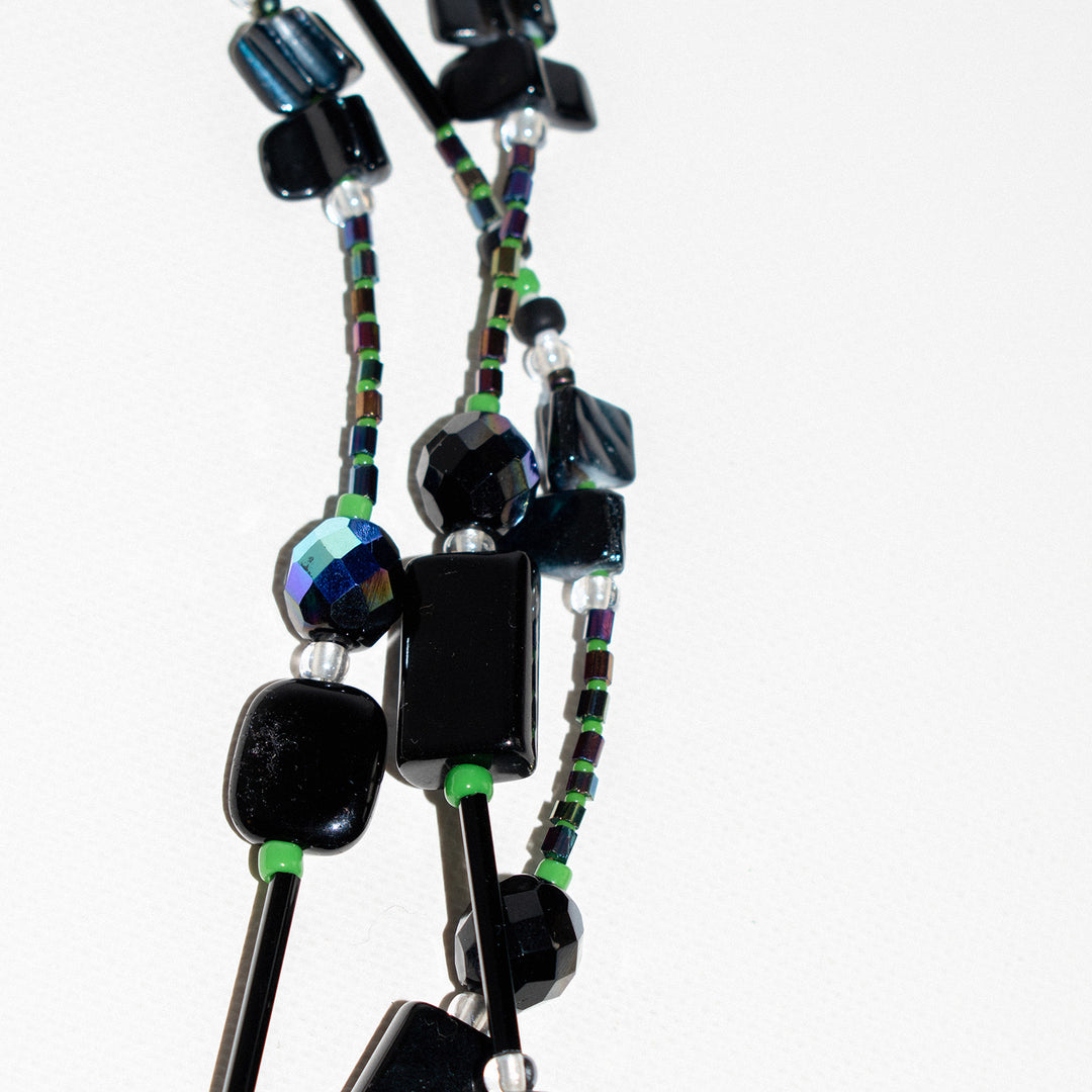 Orvieto Black & White Freshwater Pearl Long Necklace