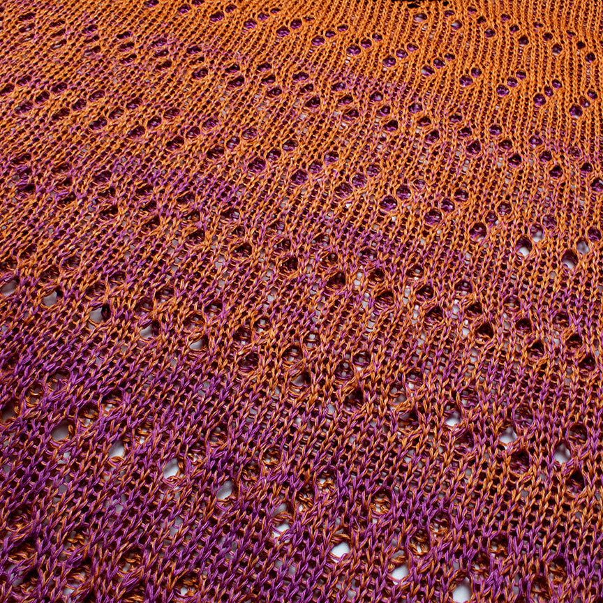 Ombre Linen Crew-Neck Sweater With Chilis