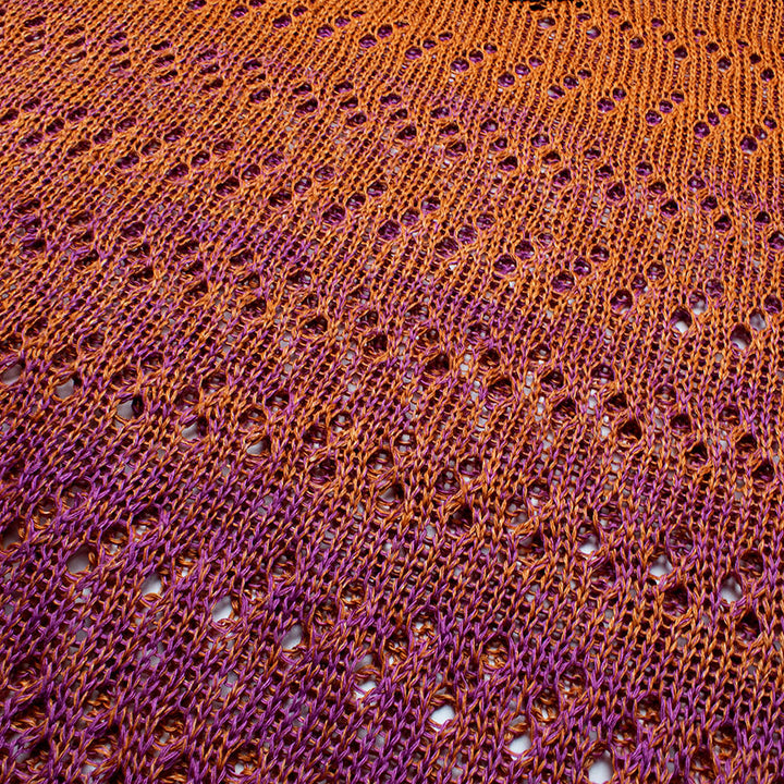 Ombre Linen Crew-Neck Sweater With Chilis