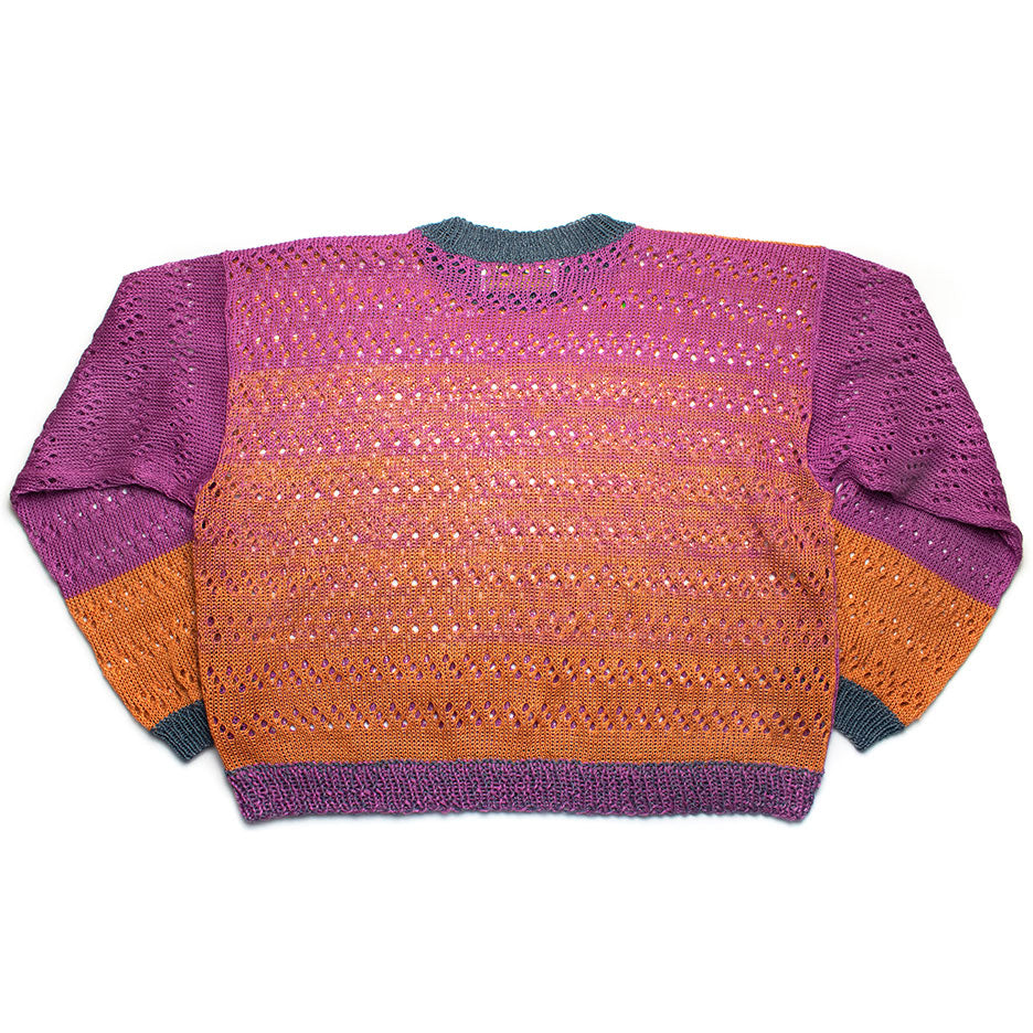 Ombre Linen Crew-Neck Sweater With Chilis