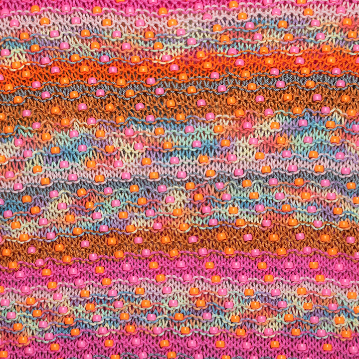 Cotton + Linen Crew-Neck Sweater Tank With Plastic Pony Beads