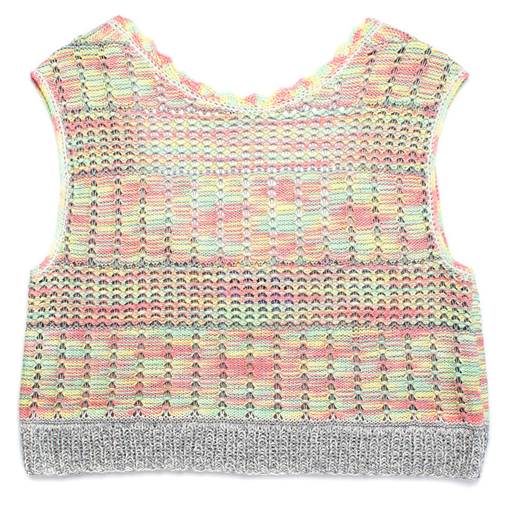 Stripe Scoop-Back Sweater Tank