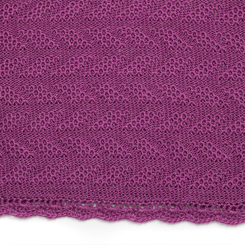 Fuchsia Lingerie Inspired Knit Blouse