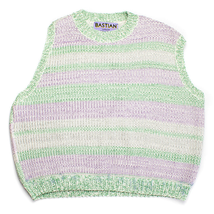 Shimmering Circular Cutout Knit Tank