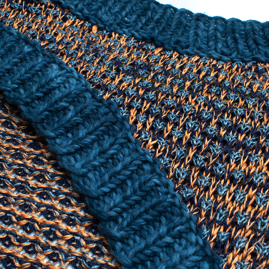 Dark Circular Cutout Knit Tank