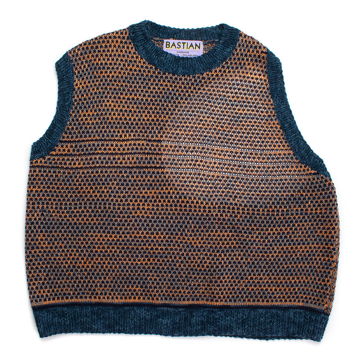 Dark Circular Cutout Knit Tank