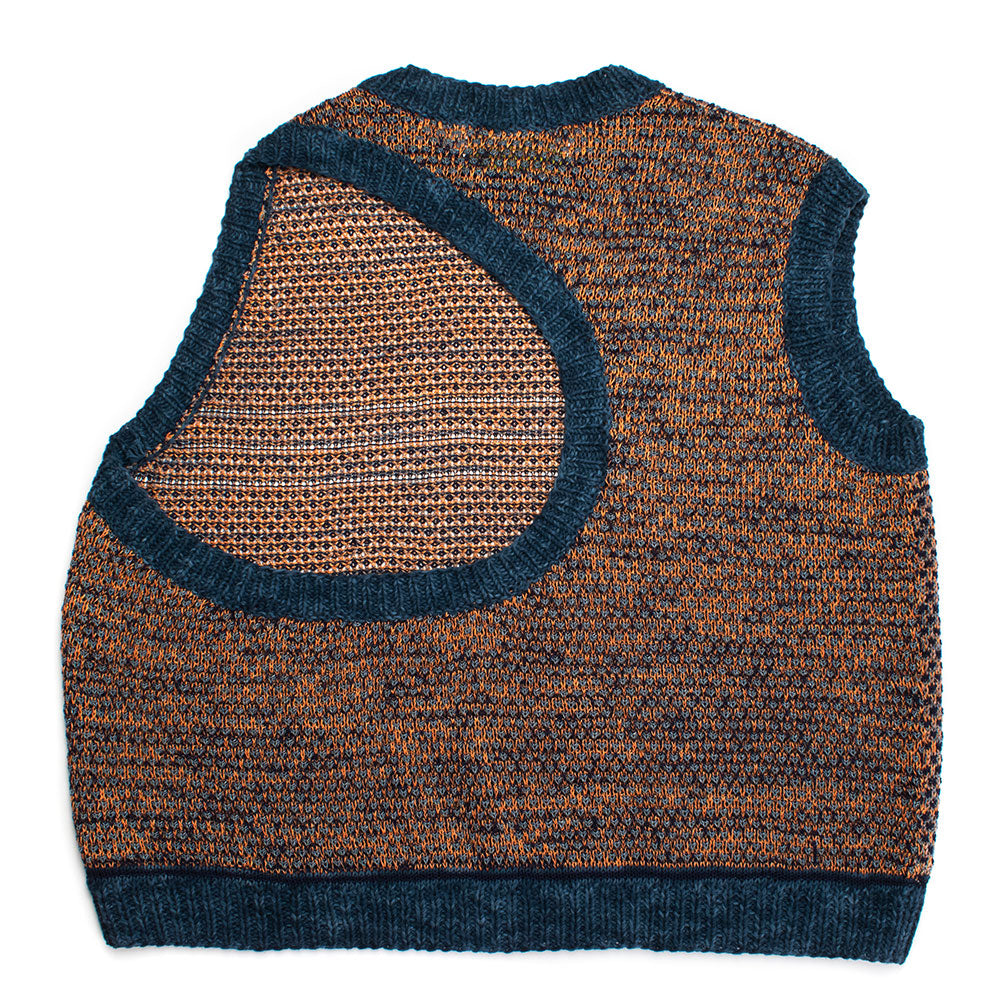 Dark Circular Cutout Knit Tank