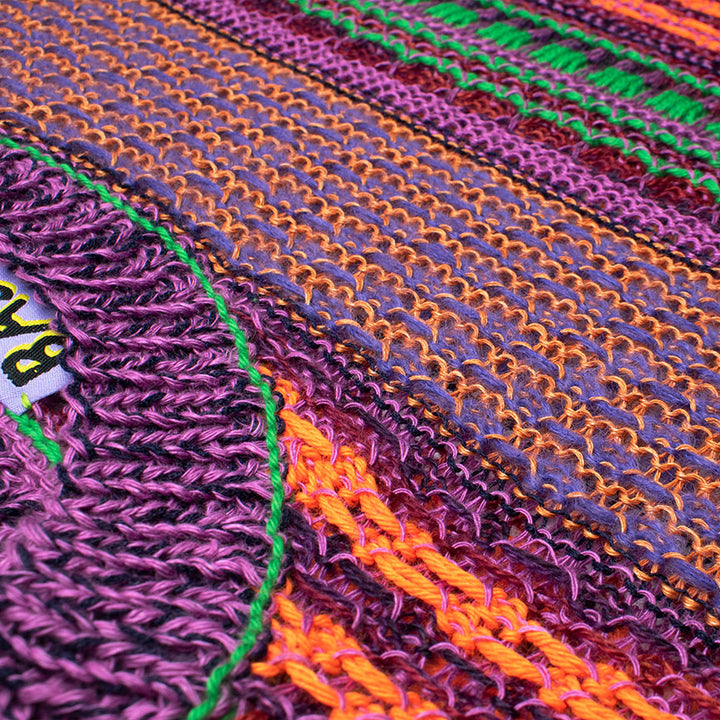 Vibrant Striped Oversized Pullover