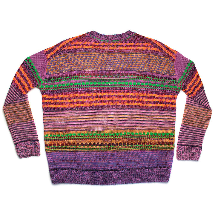 Vibrant Striped Oversized Pullover