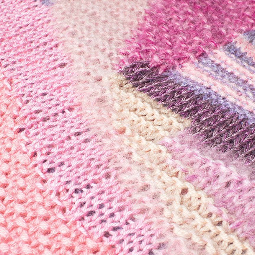 Philadelphia Intarsia + Chunky Hand Knit Collage Sweater