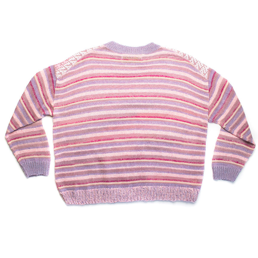 Philadelphia Intarsia + Chunky Hand Knit Collage Sweater