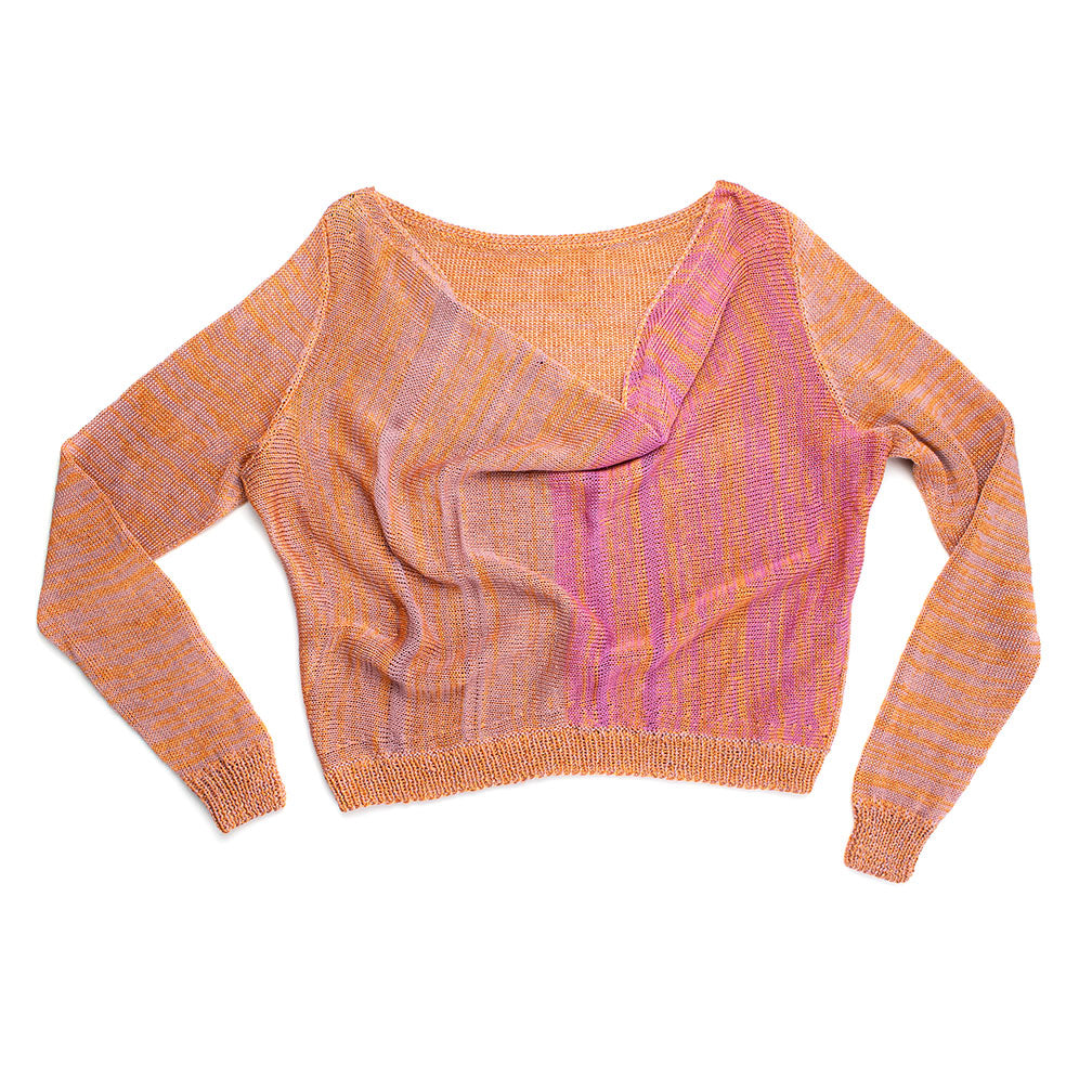 Reversible Cowl-Neck Sweater