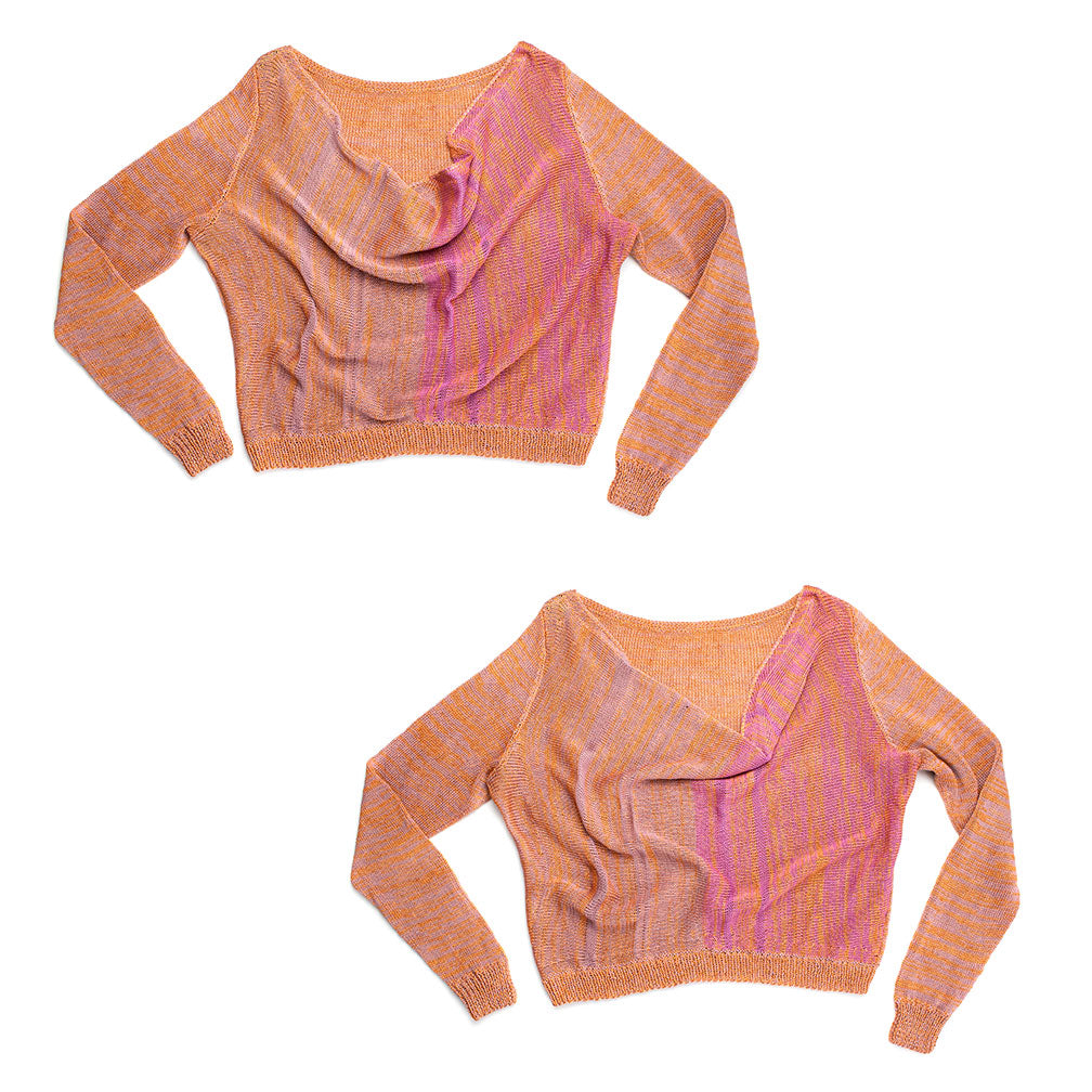 Reversible Cowl-Neck Sweater