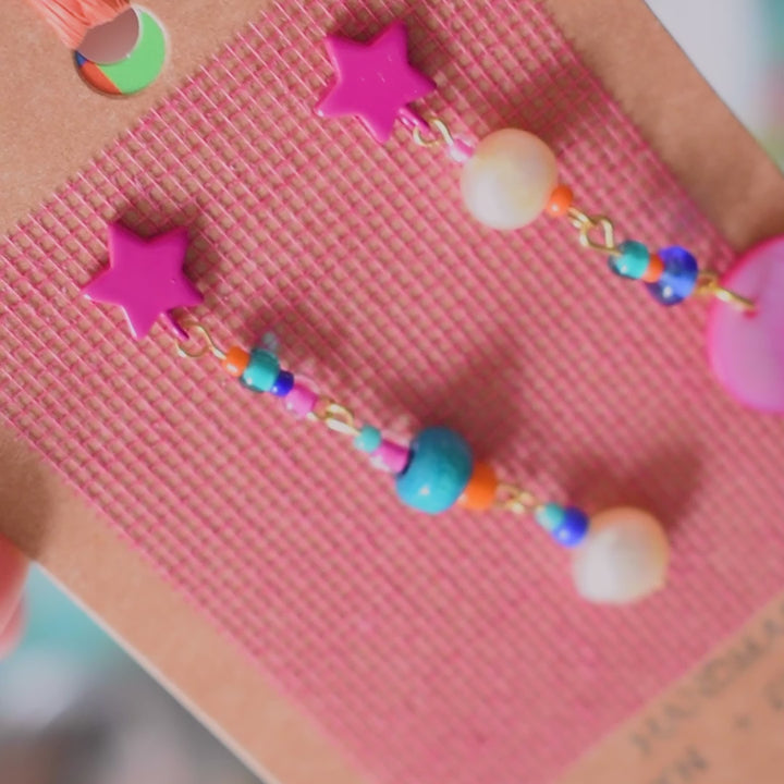 Elliot Freshwater Pearl and Shell Earrings